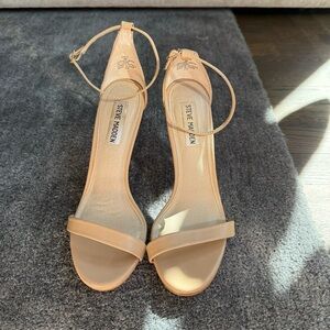 Steve Madden Stecy Nude Strappy Heels Size 8